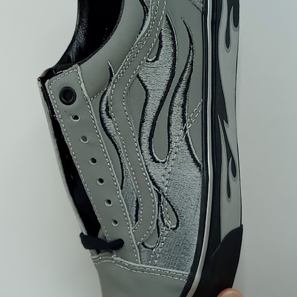 Vans x A$AP Rocky Worldwide Silver Flame Old Skool NWOT  Men's 8.5 Women's 10 - Picture 11 of 13